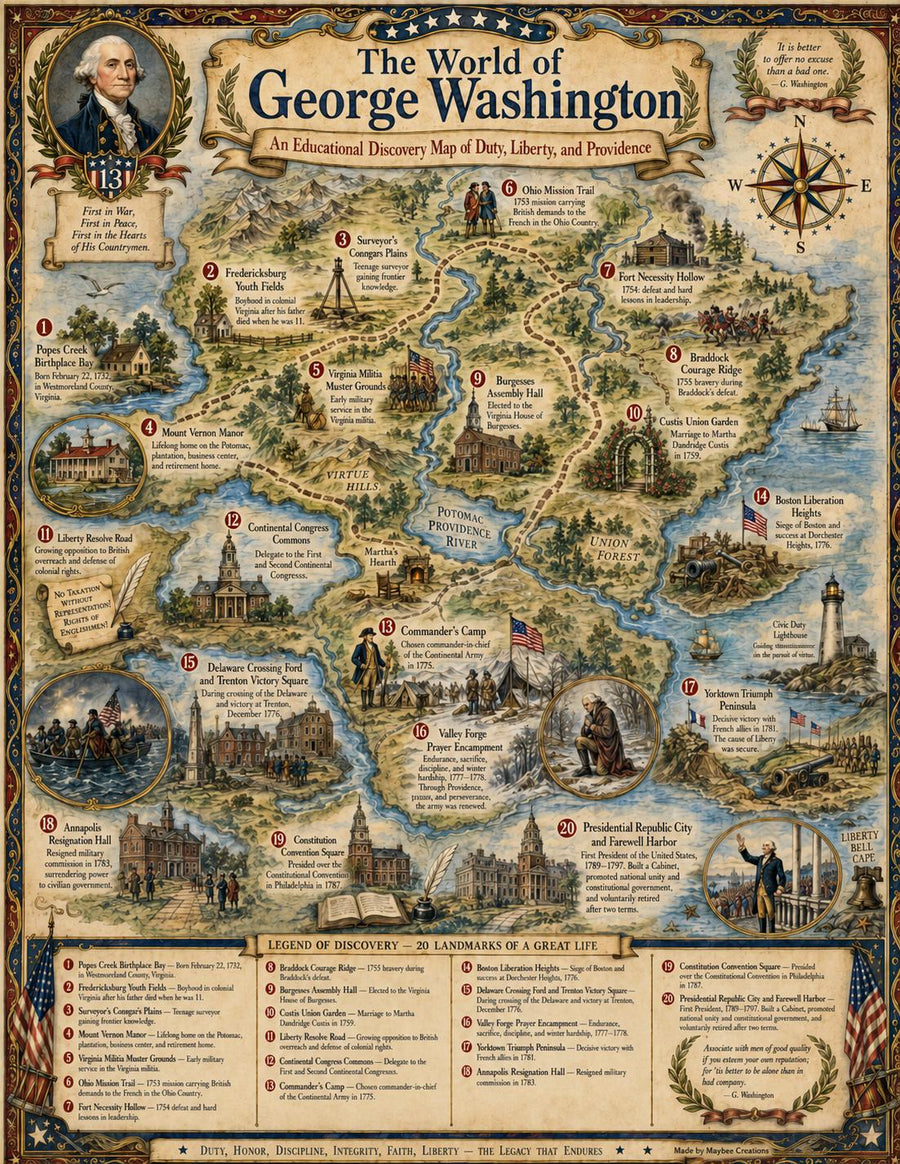 US Presidents Map Bundle