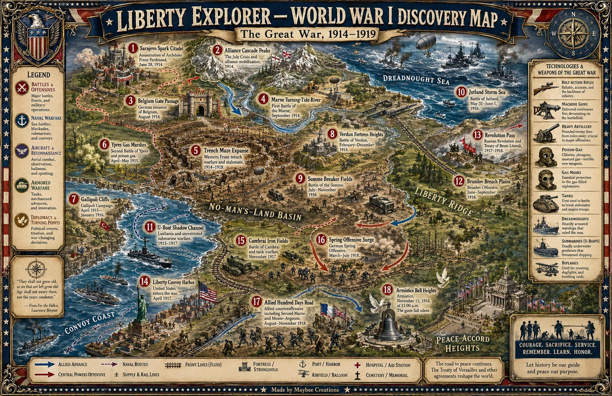 World Wars Map 3-Pack