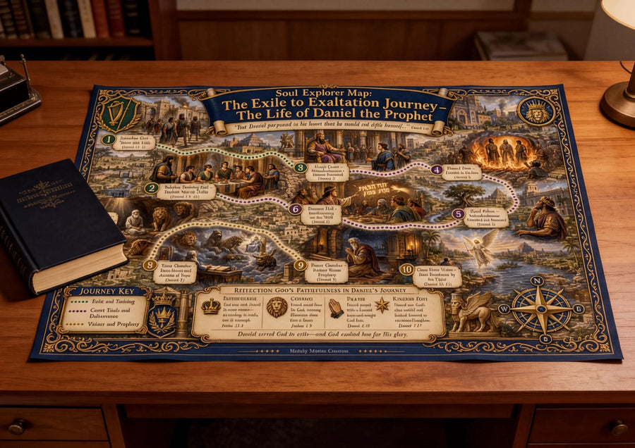 Life of Daniel Bible Map & Guidebook, Sunday School Poster, Soul Explorer Printable