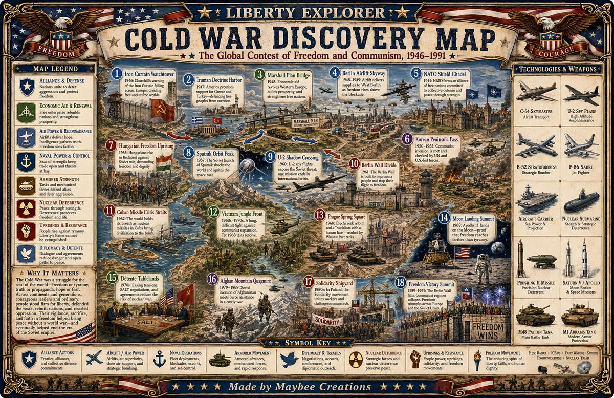 Cold War & Modern Conflicts Map 4-Pack