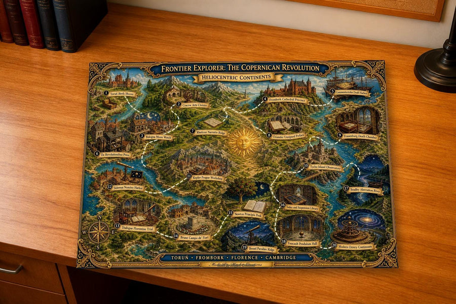 Copernicus Discovery Map & Guidebook, Science Classroom Art, Frontier Explorer Printable